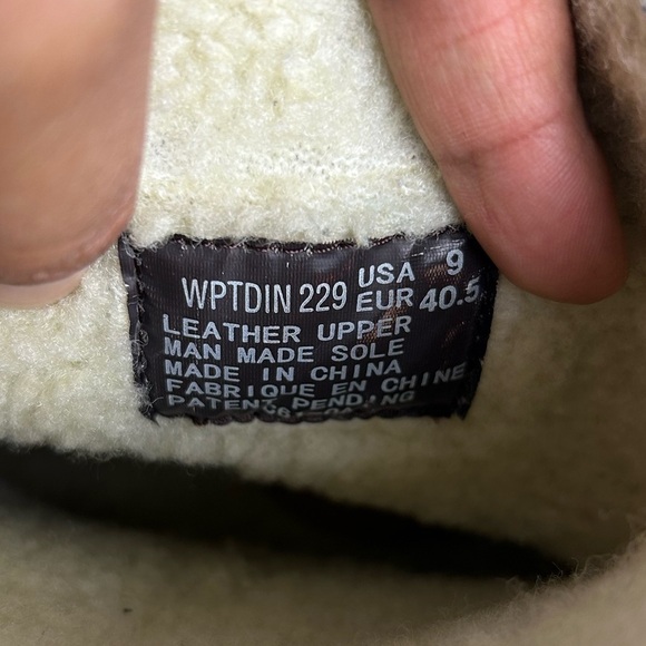 VTG Y2K LUGZ Sherpa Boots Size 9 Women’s Heeled Suede Leather Chunky Retro 90s - Picture 10 of 16